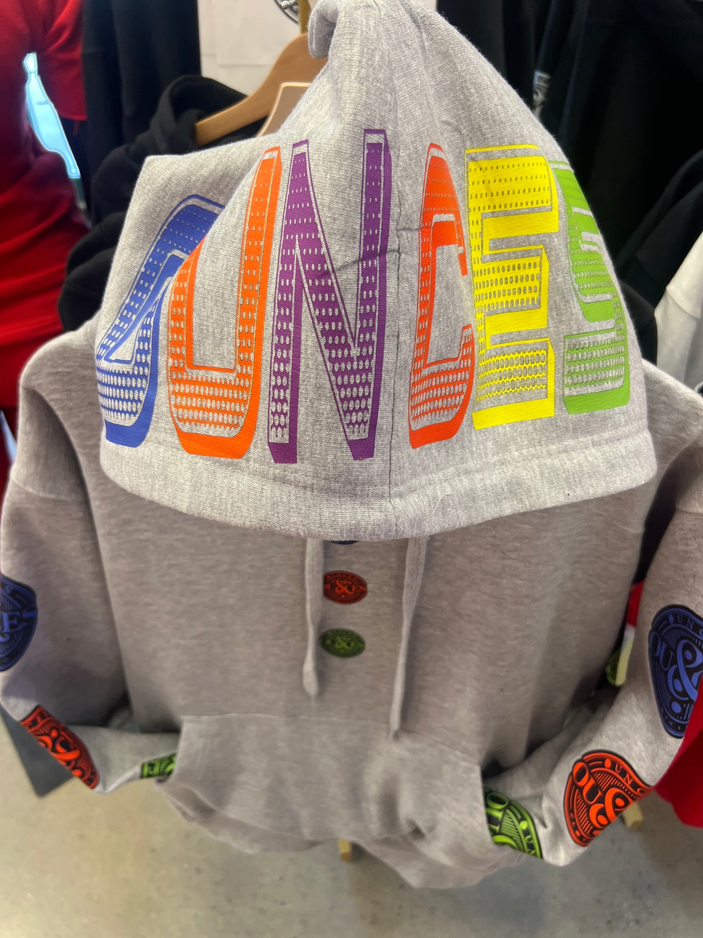 3 Button Multicolor Hoodie